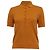 Polo de manga curta Carolina Herrera em seda laranja