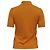 Polo de manga curta Carolina Herrera em seda laranja - vista 4