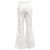 Pantalon évasé à taille haute Dolce & Gabbana en coton blanc Écru - vue 3