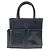 Versace Vintage Leder Handtasche Tote Schwarz