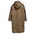 Autre Marque Abrigo Duffle de melton ligero italiano IENA Beige Camello - vista 4