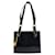 Versace Sunburst Schulter-Tote aus schwarzem Emaille  - Ansicht 1