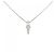Autre Marque Collana in platino e diamanti Argento