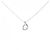 Autre Marque Collana in oro bianco 10K e diamanti Argento