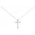 Autre Marque Collana a Croce con Diamanti Au750 Argento