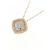 Autre Marque Collana di diamanti in oro rosa K10 e oro bianco K10 - vista 3