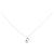 Autre Marque Collana a Cuore in Diamanti e Oro Bianco K10 Argento