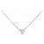 Autre Marque Collana Cuore di Diamanti Pt850 Argento