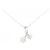 Autre Marque Collana in platino Pt900/Pt850 e diamante Argento