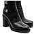 Timeless Stivaletti in pelle Chanel G31285 Nero Bordò - vista 11