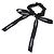 Timeless Scrunchie Chanel COCO Mark Logo Ribbon Accessorio per Capelli Nero