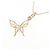 Autre Marque Collana Butterfly in Oro K10PG K10YG D'oro - vista 3