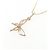 Autre Marque Collana Butterfly in Oro K10PG K10YG D'oro - vista 4