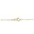 Autre Marque Au750 Drei-Stein-Diamantkette Golden - Ansicht 5