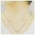 Autre Marque Au750 Drei-Stein-Diamantkette Golden - Ansicht 6