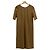 Autre Marque PLAIN PEOPLE Langkleid mit halben Ärmeln Braun Kamel