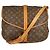 Louis Vuitton Saumur Monogram Canvas 35 Braun