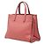 Borsa Prada Triangle Logo Plate in pelle Saffiano rosa - Ansicht 2