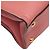 Borsa Prada Triangle Logo Plate in pelle Saffiano rosa - Ansicht 5