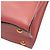 Borsa Prada Triangle Logo Plate in pelle Saffiano rosa - Ansicht 6