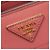 Borsa Prada Triangle Logo Plate in pelle Saffiano rosa - Ansicht 9