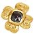 Spilla Vintage Chanel Coco Mark D'oro
