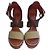 Louis Vuitton Sandali platform Monogram Suede Marrone Beige