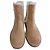 Botas Chelsea Louis Vuitton de ante marrón con forro de pelo Castaño
