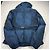 Armani Jeans Blaue Steppjacke mit Gürtel - Ansicht 6