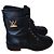 Botas Biker Louis Vuitton en cuero negro
