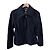 Armani Jeans Black Wool Blend Bomber Jacket