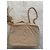 Borsa a tracolla Chanel in pelle trapuntata beige - vista 9