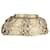 Rodo Hard Case Clutch aus Pythonleder in Creme Beige Python drucken
