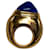 Spilla Boucheron placcata oro con lapislazzuli Blu Gold hardware