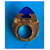 Spilla Boucheron placcata oro con lapislazzuli Blu Gold hardware - vista 4