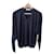 Burberry V-Ausschnitt Wollpullover Dunkelblau  - Ansicht 1