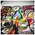 Pañuelo de seda Christian Lacroix Estampado Abstracto Negro Rosa Blanco Roja Azul Multicolor Verde Amarillo - vista 2