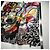 Pañuelo de seda Christian Lacroix Estampado Abstracto Negro Rosa Blanco Roja Azul Multicolor Verde Amarillo - vista 4