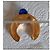 Boucheron Spilla Mezzaluna Oro Pietra Blu D'oro - vista 3