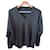 Burberry V-Ausschnitt Wollpullover Grau  - Ansicht 1