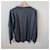 Burberry V-Ausschnitt Wollpullover Grau  - Ansicht 2