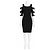 Jenny Packham Black Label Verzierte Cold-Shoulder-Robe Schwarz