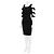 Jenny Packham Black Label Verzierte Cold-Shoulder-Robe Schwarz - Ansicht 2