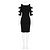 Jenny Packham Black Label Verzierte Cold-Shoulder-Robe Schwarz - Ansicht 4