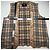 Chaleco Burberry Nova Check Negro Blanco Roja Beige - vista 4