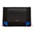 Minelli Borsa box in pelle e camoscio nera e blu Nero  - vista 1