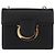 Borsa a Spalla Salvatore Ferragamo Gancini in Pelle Nera e Oro Autentica 185725A - vista 13