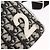 Borsa a tracolla Christian Dior Trotter Canvas PVC Nero Argento Auth 187794 - vista 18