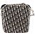Borsa a tracolla Christian Dior Trotter Canvas PVC Nero Argento Auth 187794 - vista 2
