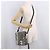 Borsa a tracolla Christian Dior Trotter Canvas PVC Nero Argento Auth 187794 - vista 24